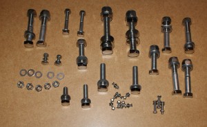 Steib s501 Polished stainless steel screw set