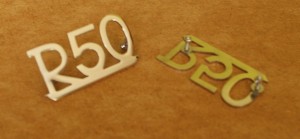 BMW R50 Fender logo