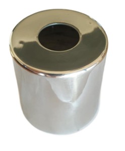 BMW R25 R25/2 Rear upper spring cover polished aluminum.