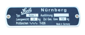 Steib RS1 Nameplate