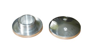 BMW R25/3 Front suspension nut AL polished