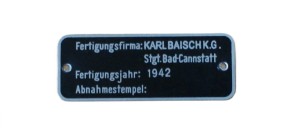 BMW R12 Ammo Box Plate